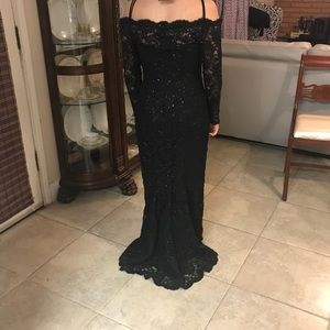 Black beaded dress beautiful, well made gorgeous !